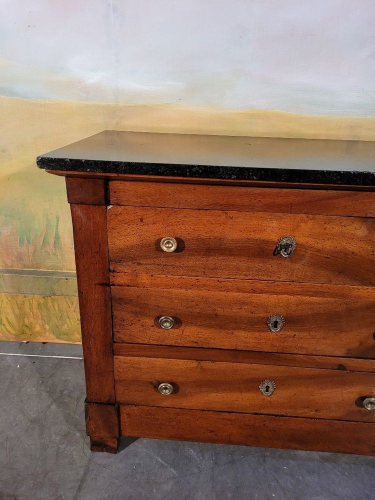 Small Solid Walnut Restoration Chest of Drawers