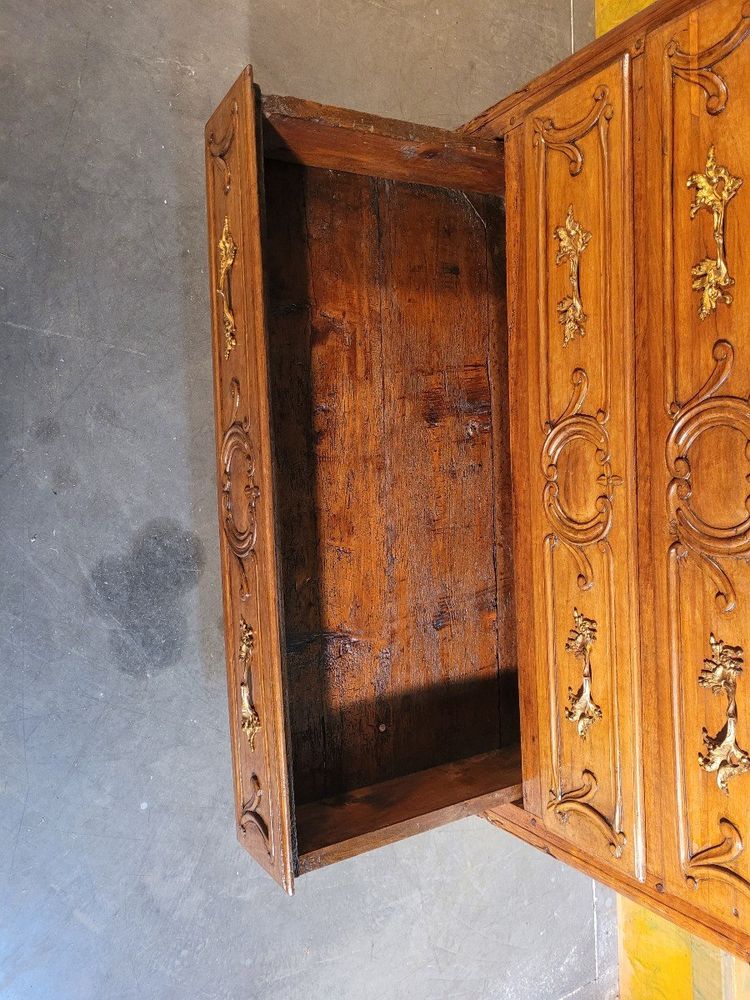 Commode époque Louis XV En Noyer
