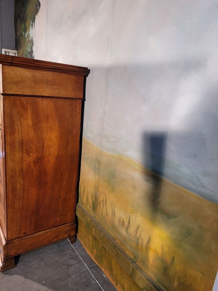 Chiffonnier Grande Commode En Noyer Massif XIX ème