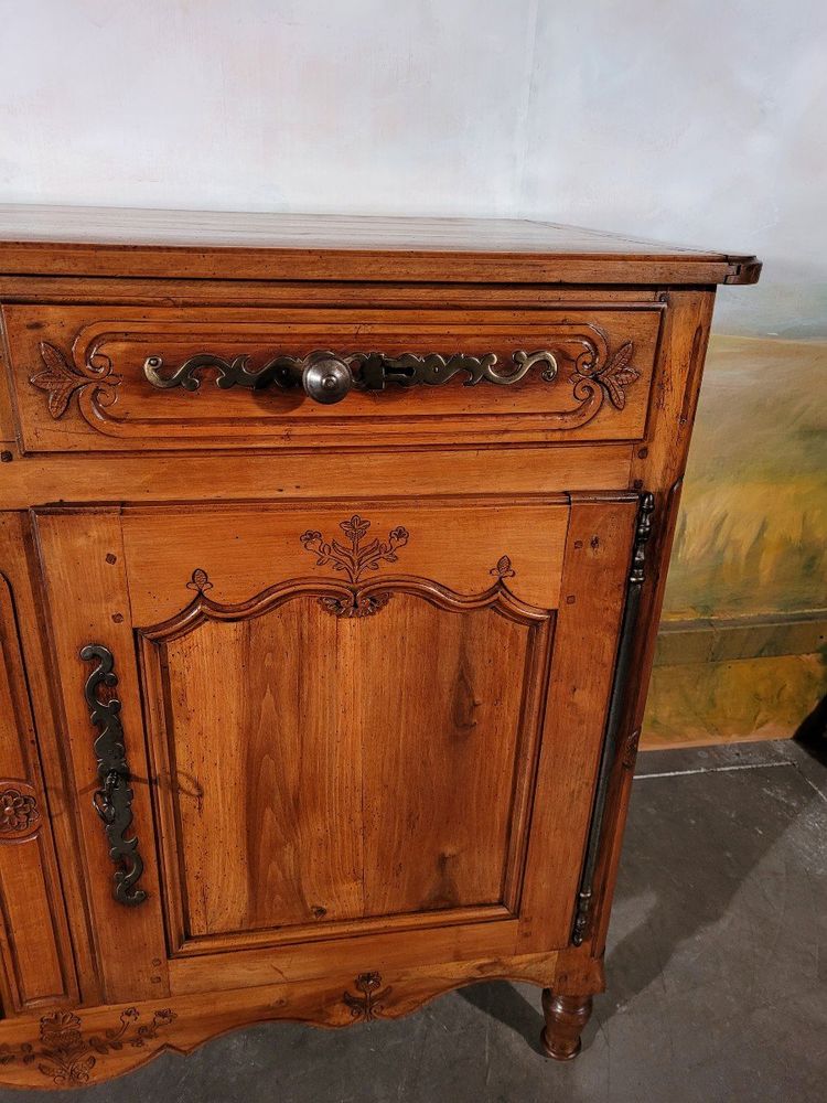 Niedriges Buffet Louis XV Aus Obstbaumholz