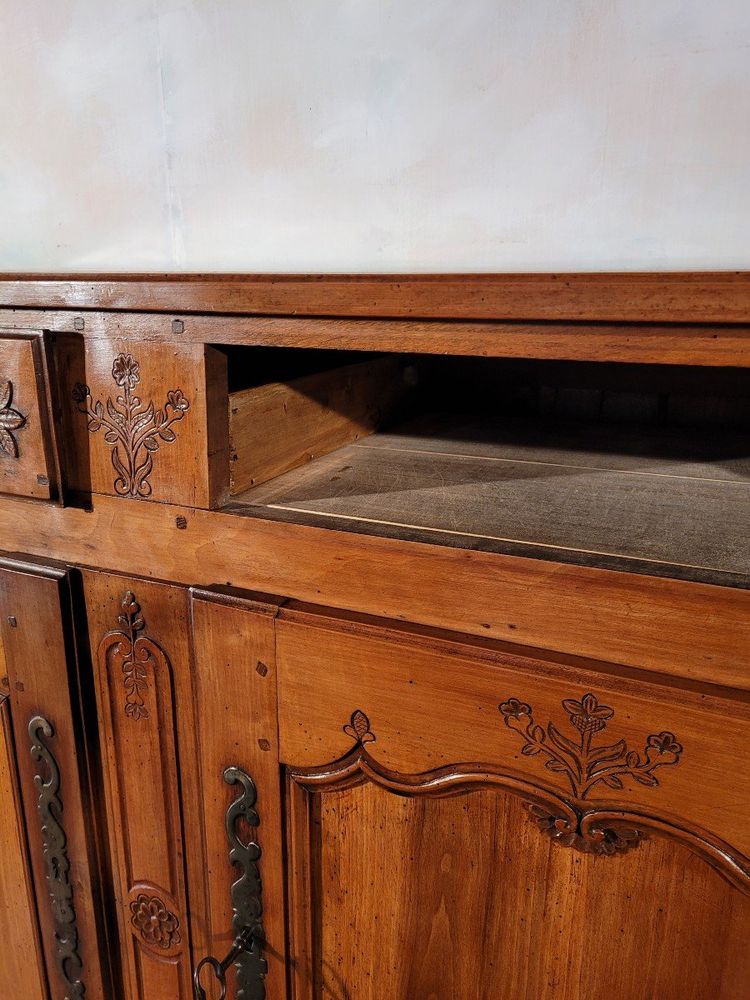Niedriges Buffet Louis XV Aus Obstbaumholz