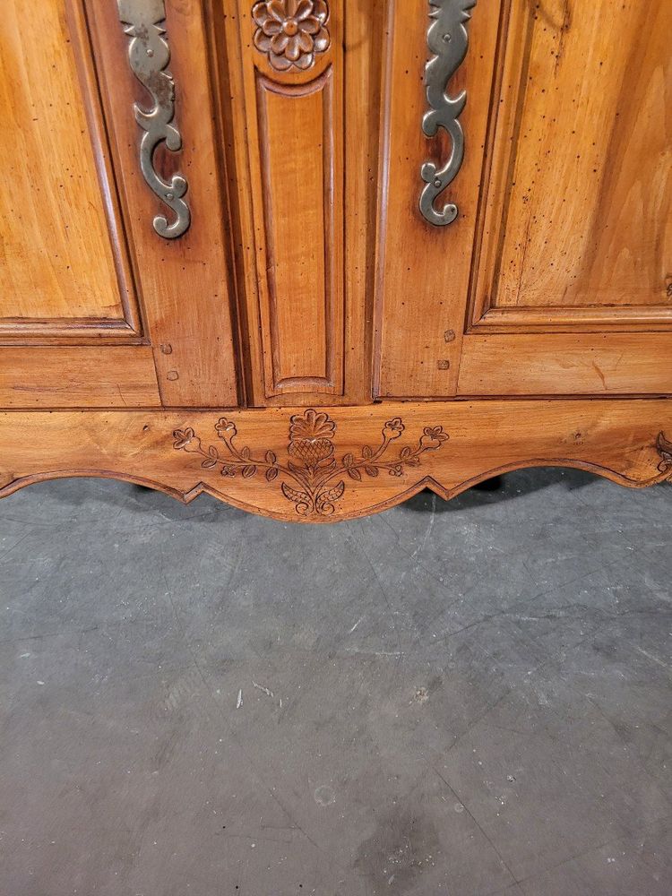 Niedriges Buffet Louis XV Aus Obstbaumholz