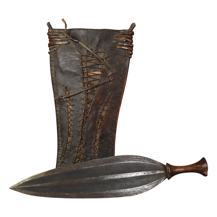 Glaive à lame feuille de saule - Gabon