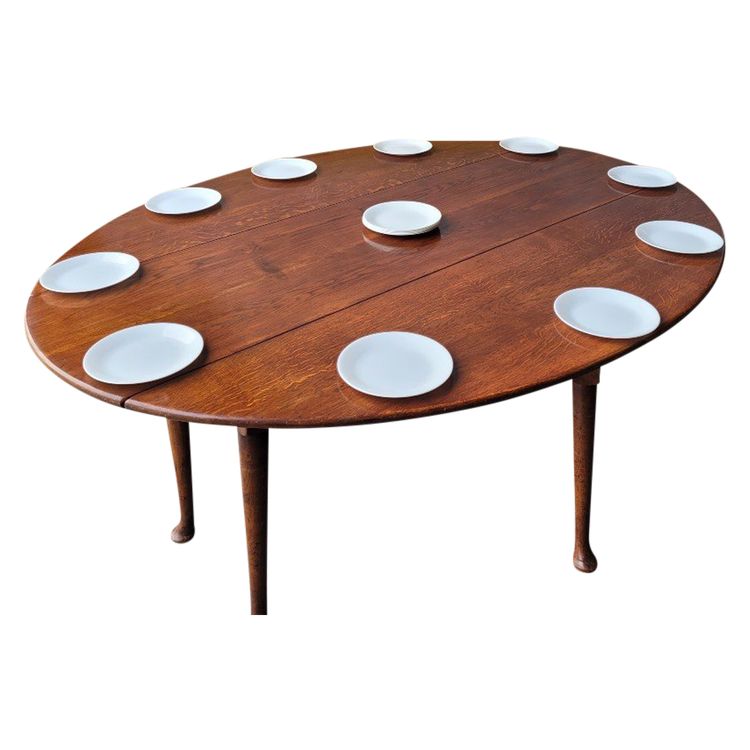 Large 19th Century Oak Oval Table