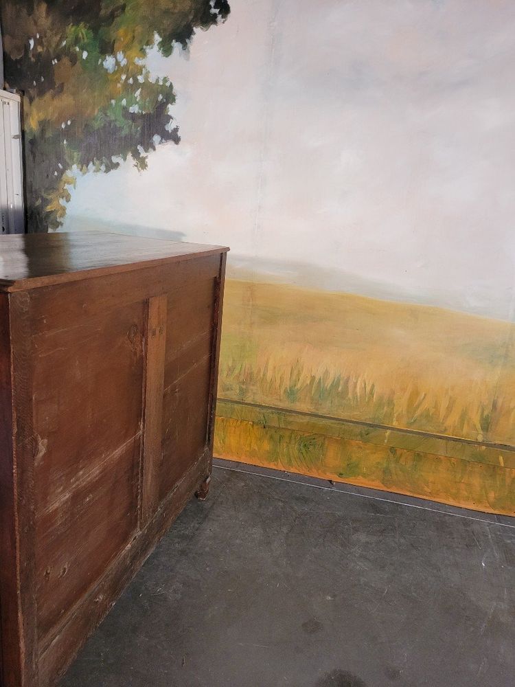 Commode Sculptée En Chêne époque XIX ème Siècle