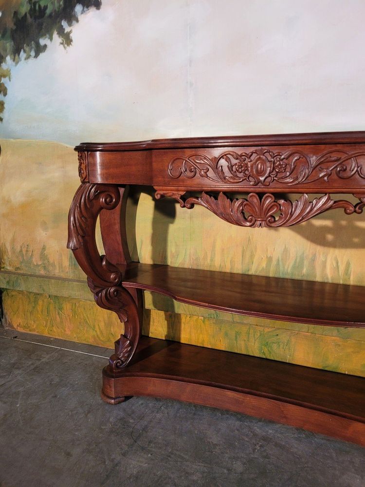 Grande consolle in mogano in stile Napoleone III