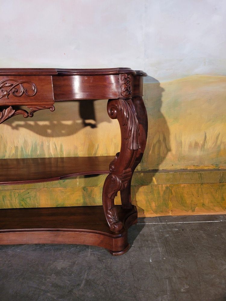 Grande consolle in mogano in stile Napoleone III