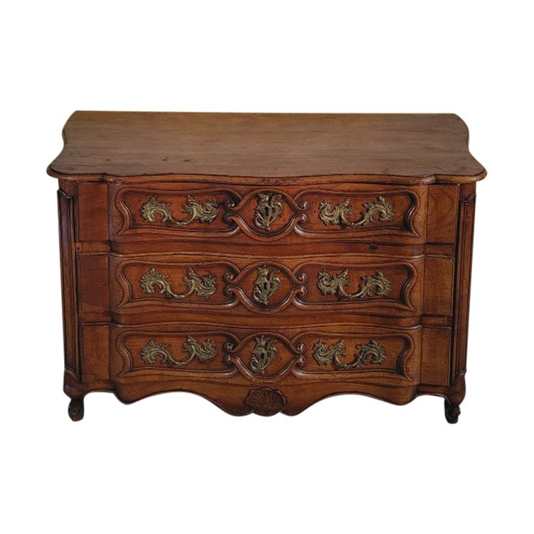 Commode Arbalète  époque Louis XV En merisier