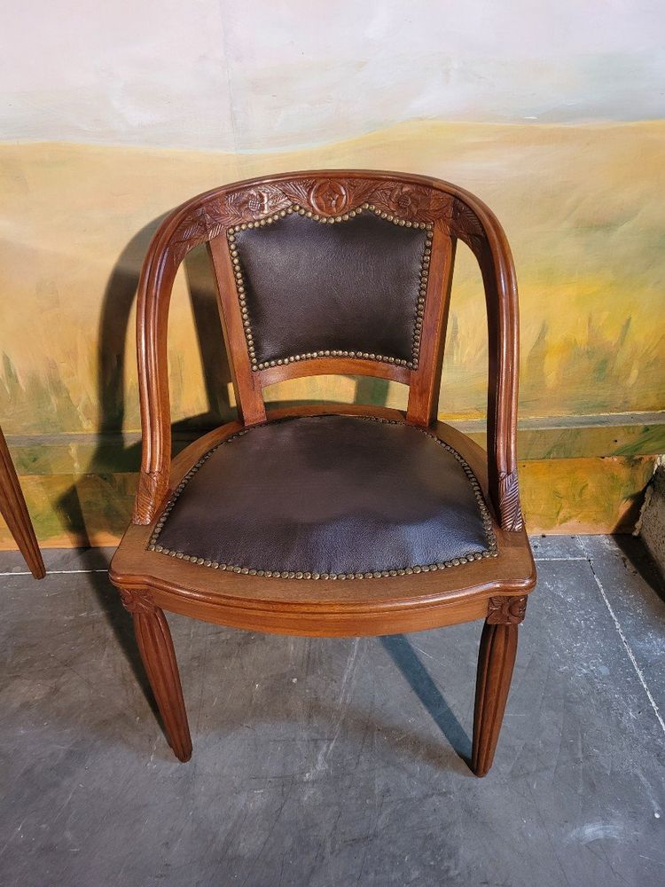Bureau Et Fauteuil Art Déco En Noyer