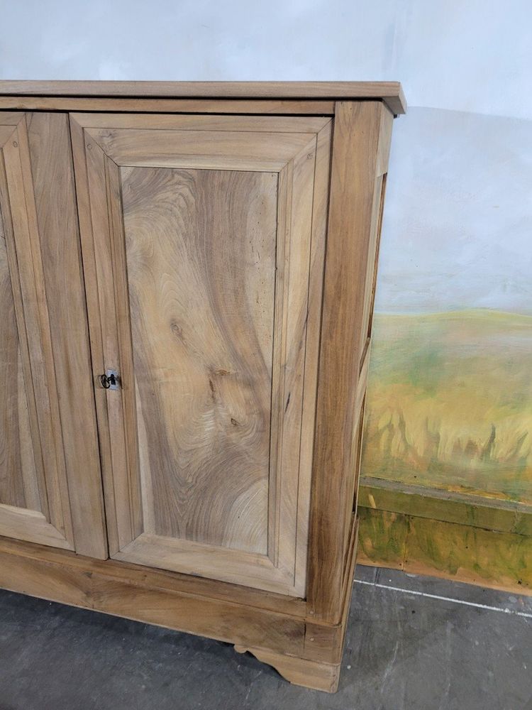 Louis Philipe Solid Walnut Bassette Cabinet
