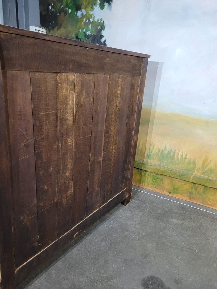 Louis Philipe Solid Walnut Bassette Cabinet