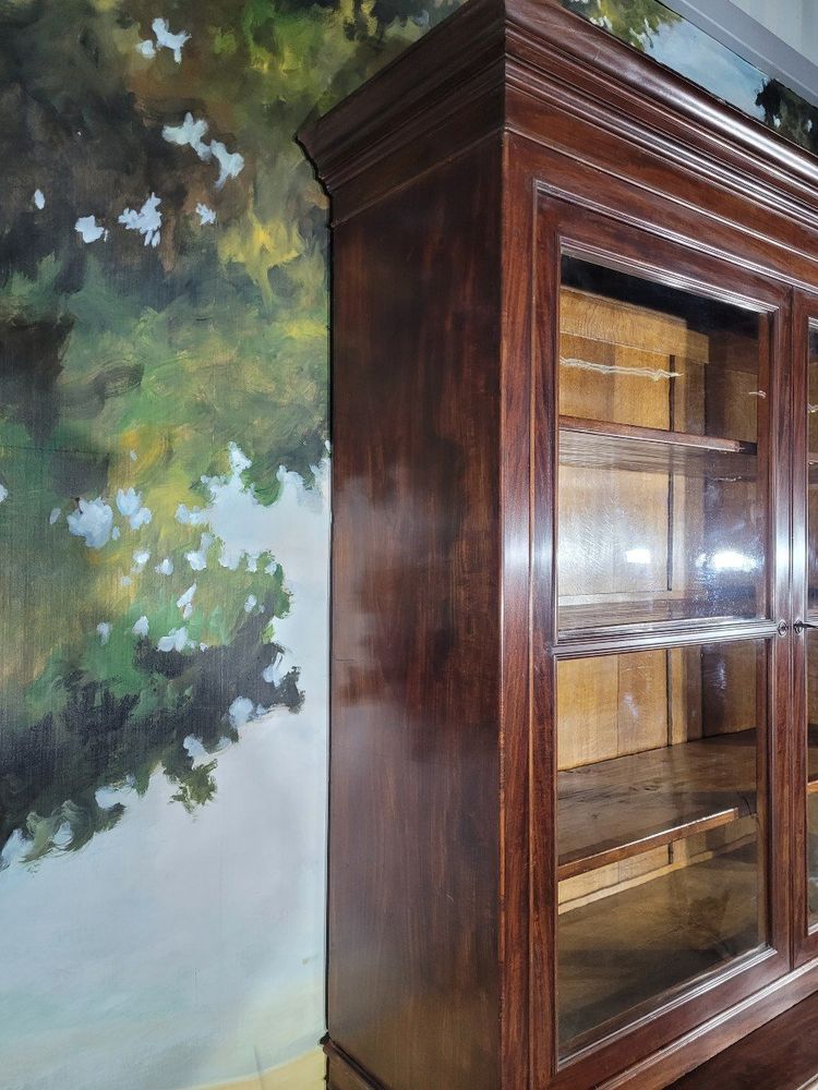 Libreria inglese doppia in mogano XIX sec.