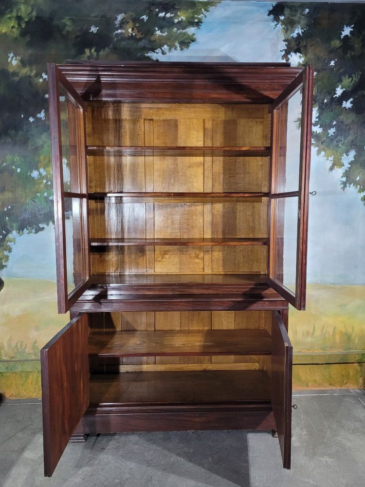 Libreria inglese doppia in mogano XIX sec.