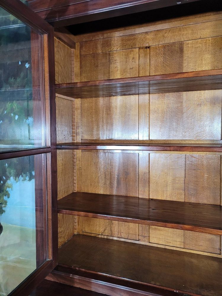 Libreria inglese doppia in mogano XIX sec.