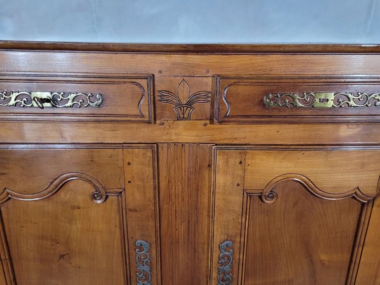 Buffet Haut, Buffet Trois Quarts XIX ème En Merisier