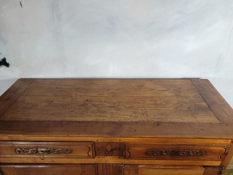 Buffet Haut, Buffet Trois Quarts XIX ème En Merisier