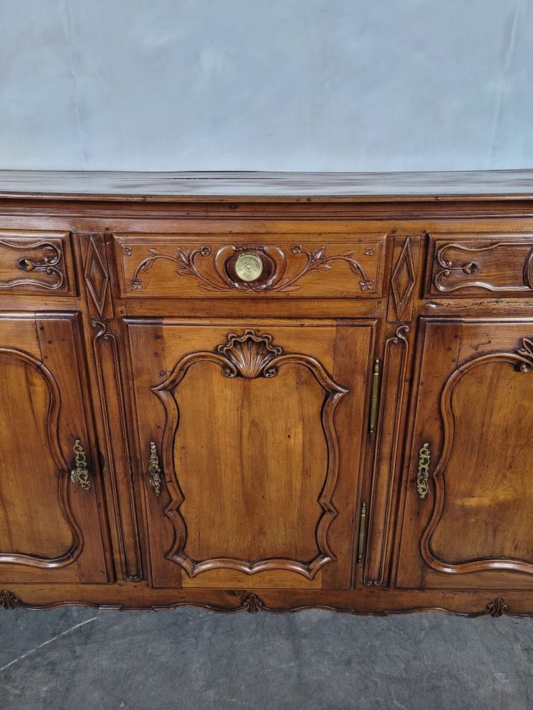 Louis XV period sideboard In solid cherrywood