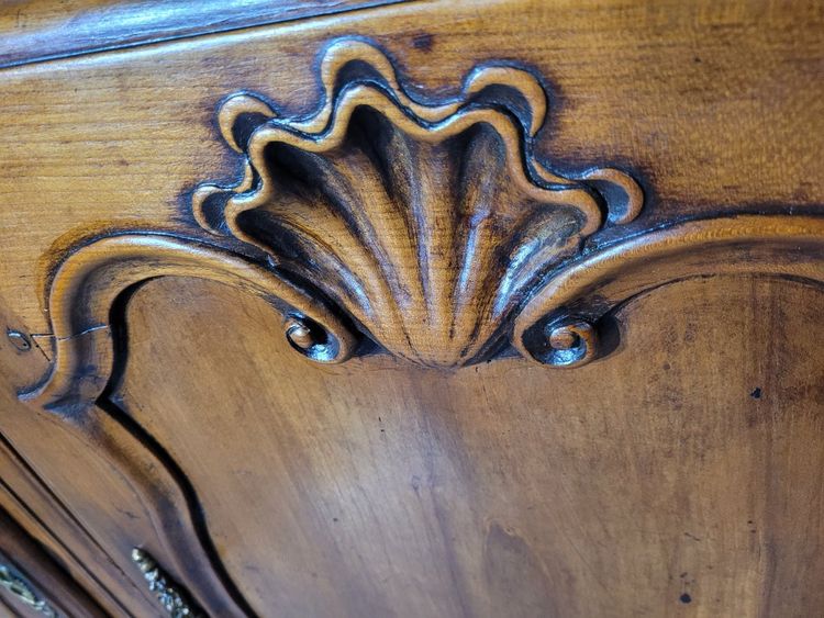 Louis XV period sideboard In solid cherrywood