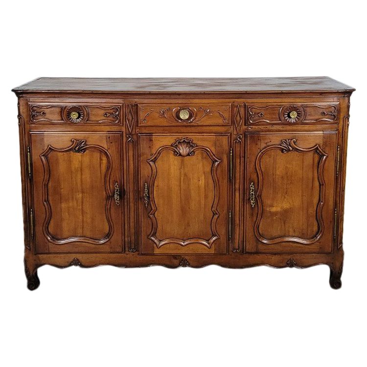 Louis XV period sideboard In solid cherrywood