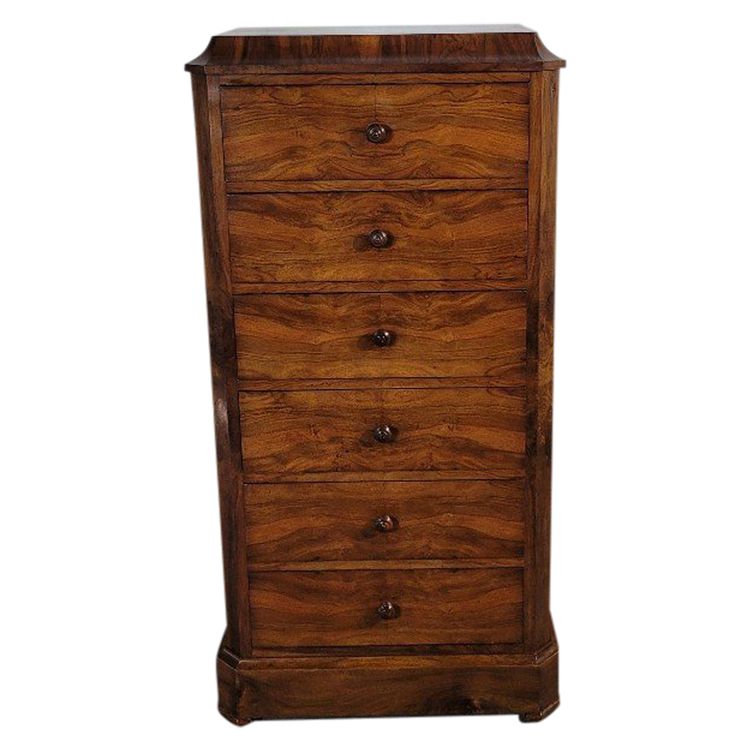 Chiffonnier Grande Commode Epoche XIX ème In Nussbaum