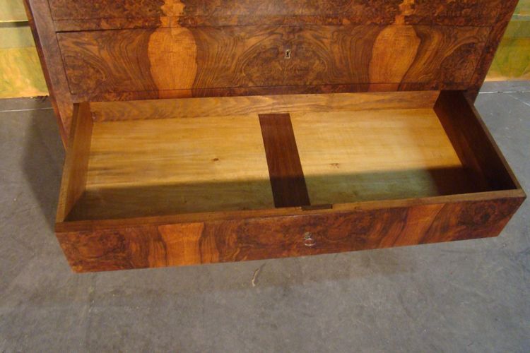 Cassettiera in noce d'epoca Luigi Filippo