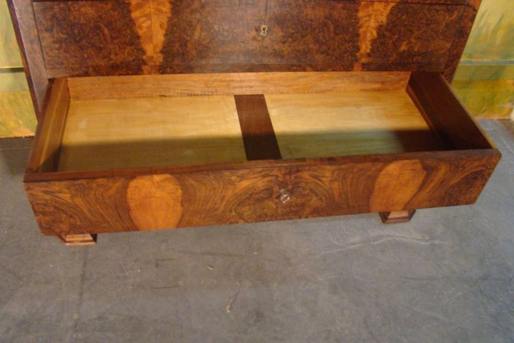 Cassettiera in noce d'epoca Luigi Filippo