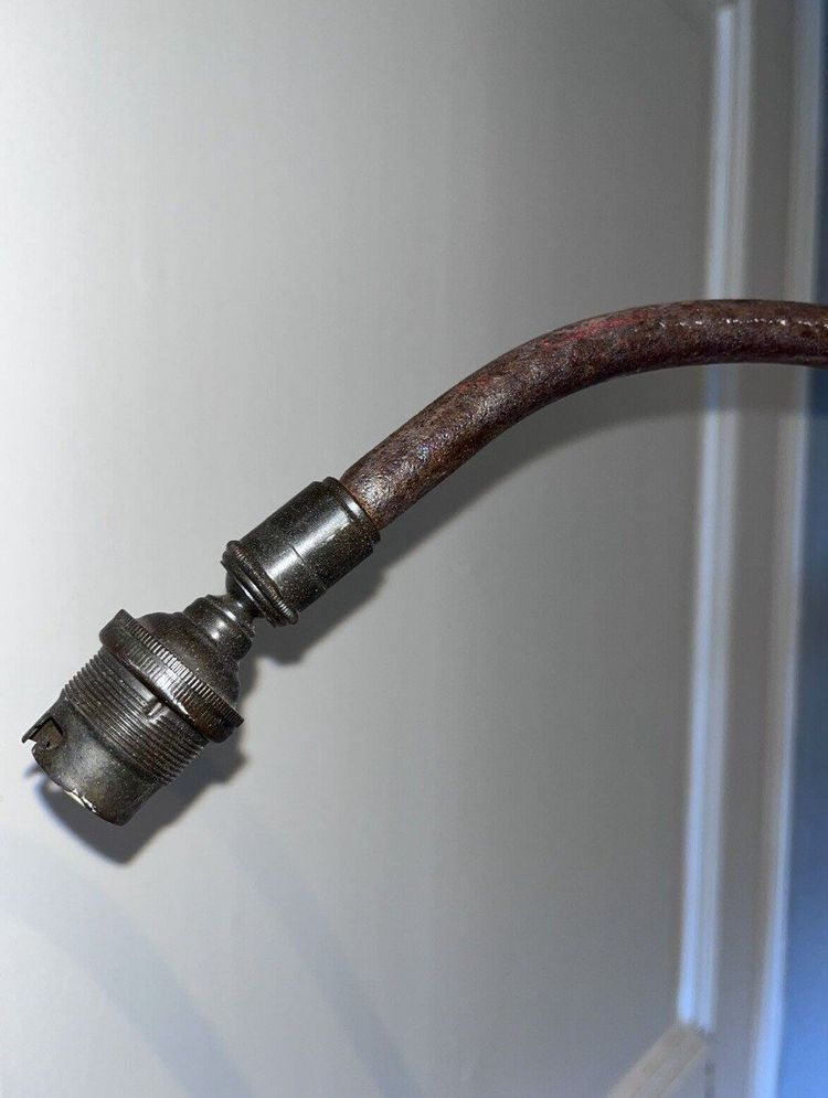 ADNET Jacques (1900-1984) Lampadaire A Crémaillère A Restaurer Circa 1950