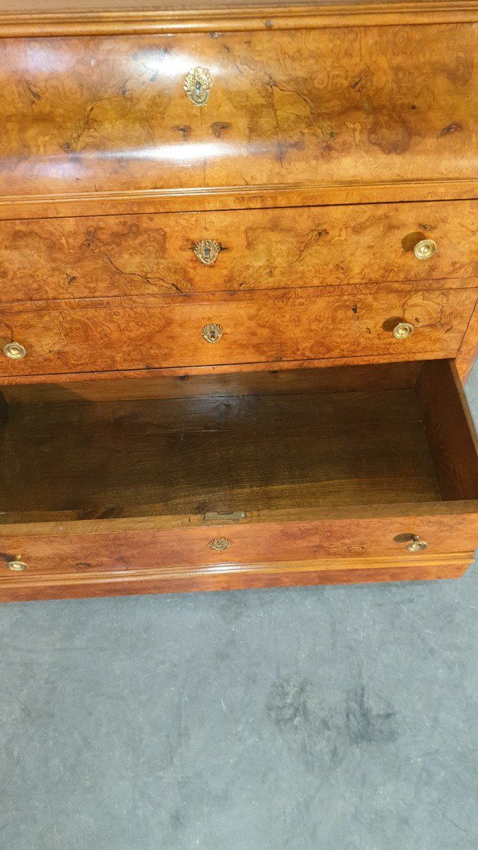Secretary Chest of Drawers, Louis Philippe Desk Chest of Drawers