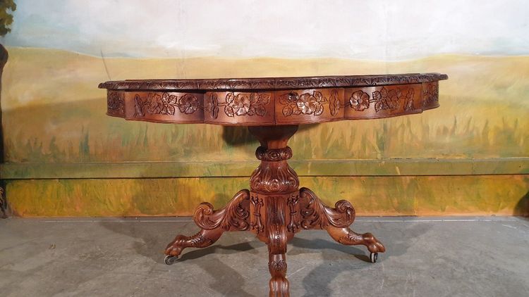 Guéridon, Table à Pied Central Napoléon III