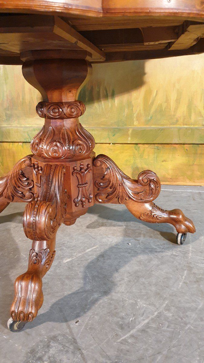 Guéridon, Table à Pied Central Napoléon III