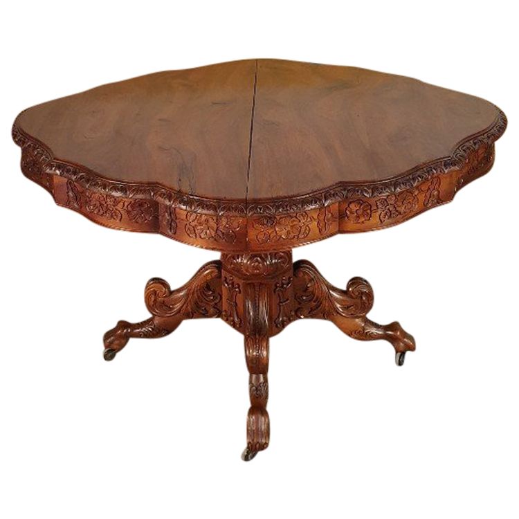 Guéridon, Table à Pied Central Napoléon III