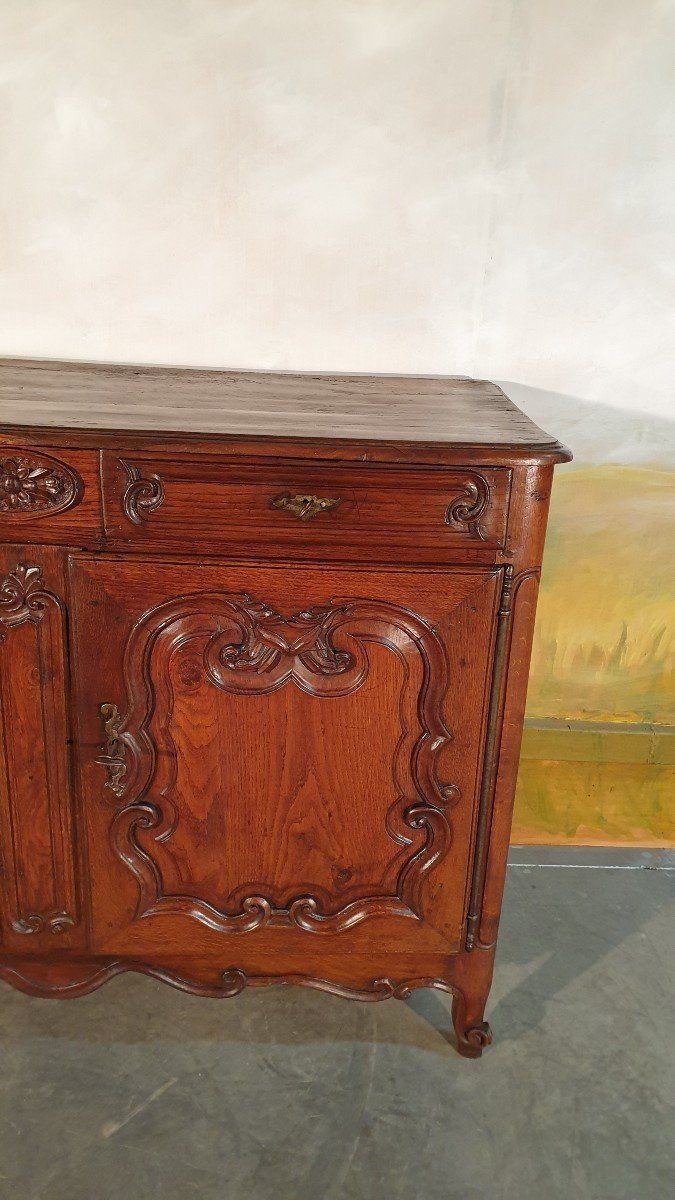 Louis XV Low Sideboard in Oak