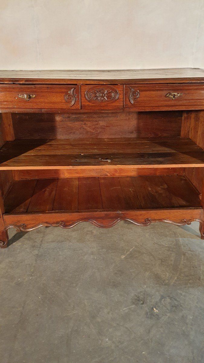 Louis XV Low Sideboard in Oak