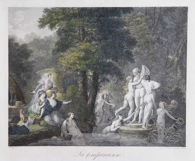 Tre incisioni Incisione antica XIX secolo