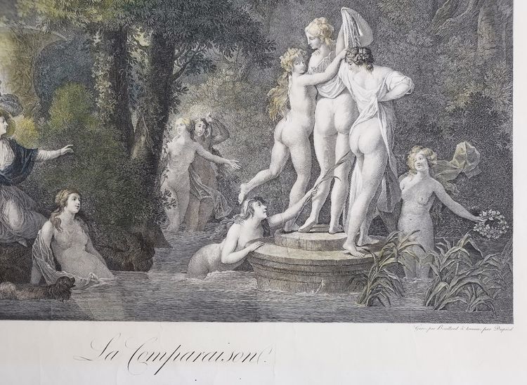 Tre incisioni Incisione antica XIX secolo