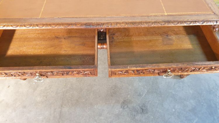 Bureau Style Louis XIII En Chêne