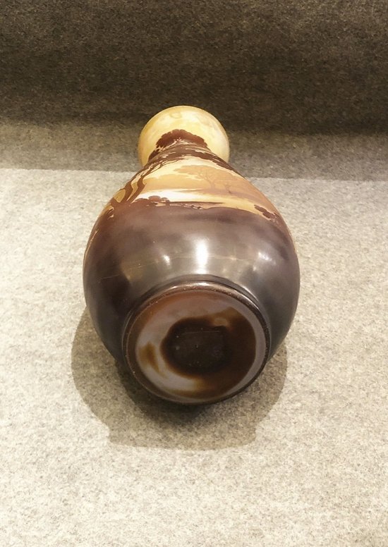 Vaso Art Nouveau con firma a stella di Emile Gallé, fine 1904 - 1908