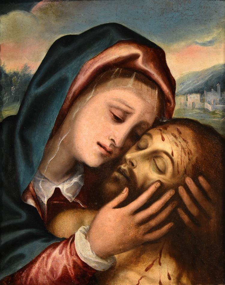 Pietà, Giovan Bernardo Lama (Neapel, 1536 - 1600)