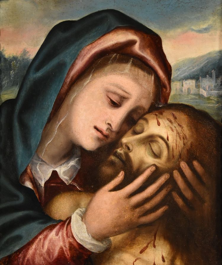 Pietà, Giovan Bernardo Lama (Neapel, 1536 - 1600)
