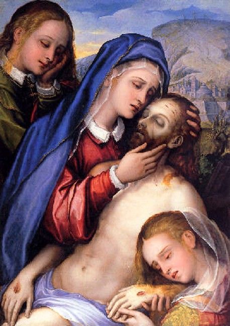 Pietà, Giovan Bernardo Lama (Neapel, 1536 - 1600)