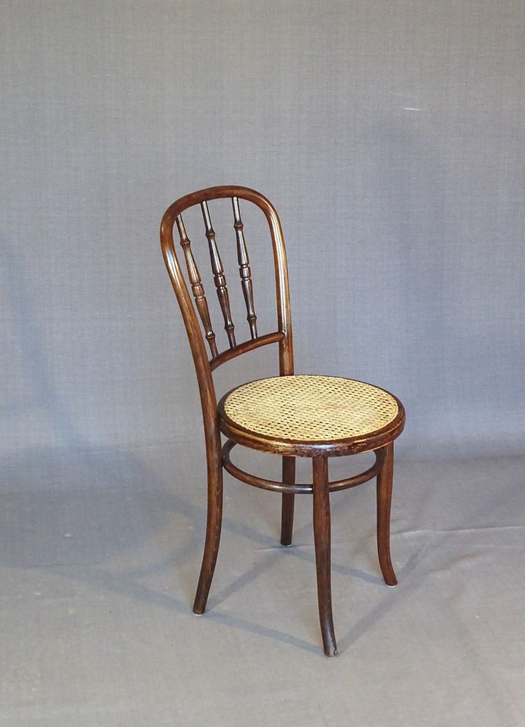 Set di 2 sedie Kohn bistrot cannées 1920 - in legno curvato - No Thonet