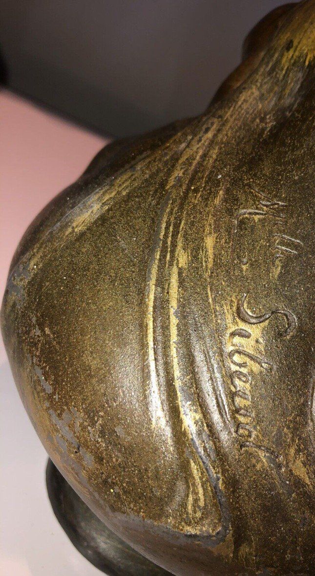 SIBEUD Hélène (1900) Important Pair Of Vases Signed 2 Faces (rare) Art Nouveau
