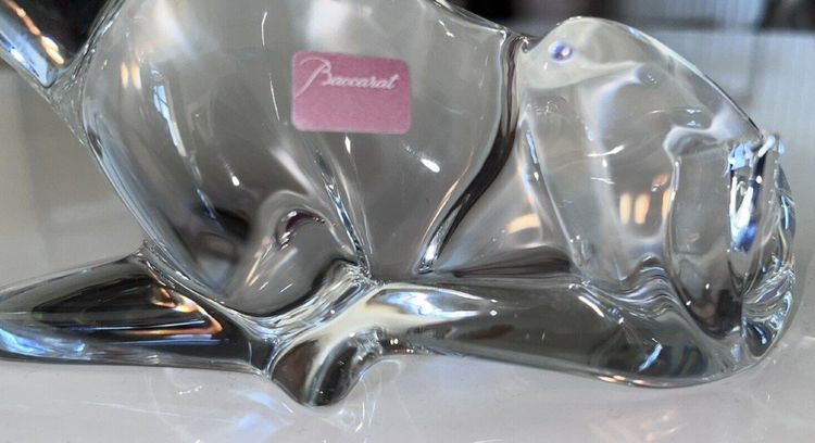 BACCARAT & LOET Stylised Crystal Giraffe Signed And Stamped Signed