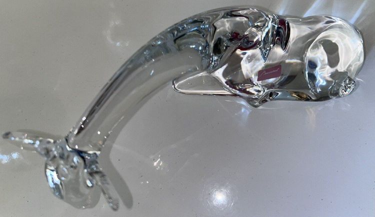 BACCARAT & LOET Stylised Crystal Giraffe Signed And Stamped Signed