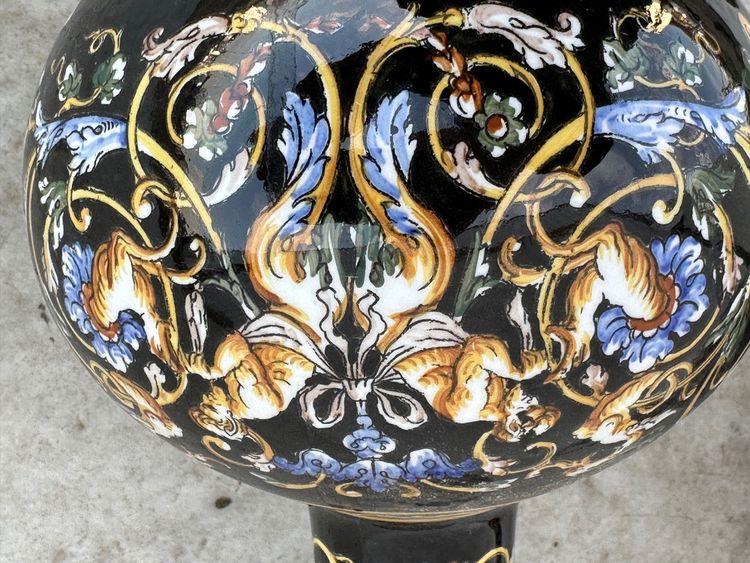 Paire de lampes en Gien