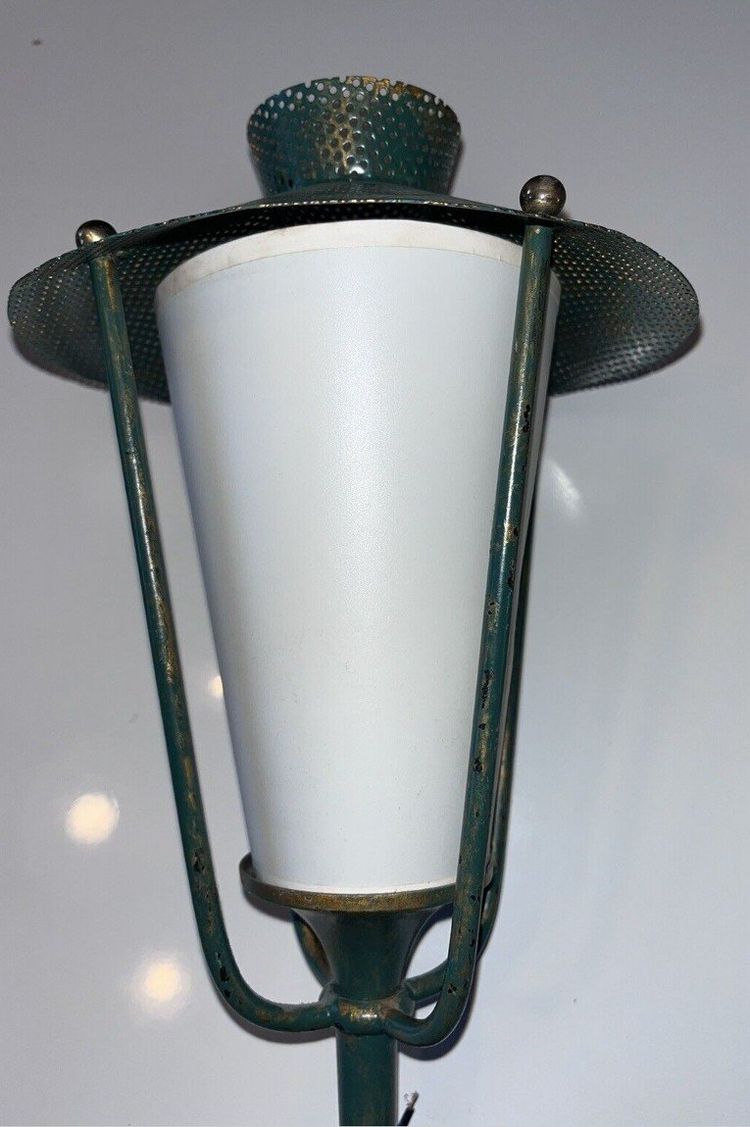 ARLUS & MATEGOT Pair of 50's Lantern Wall Lights Height 45cm