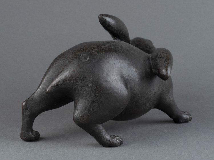Bronzo, Leprotto adorabile, Giappone, Edo, Meiji, Arte asiatica