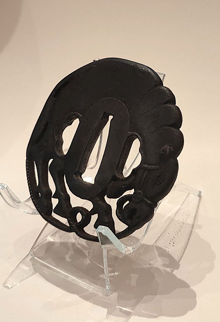 Iron Tsuba Kawari gata Representing A Horse. Weapons, Saber. Edo Japan