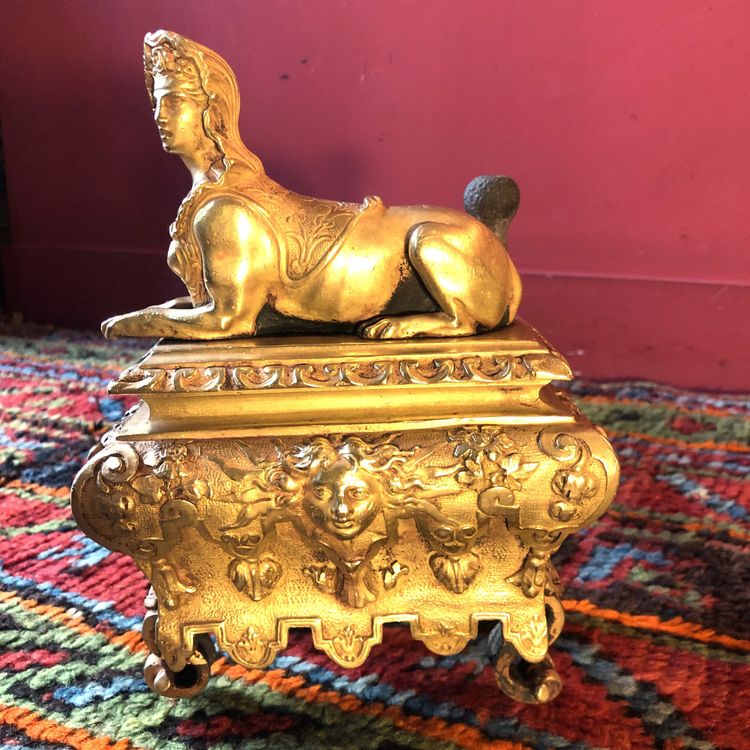 Pair Of Sphinx Andirons, Regency period