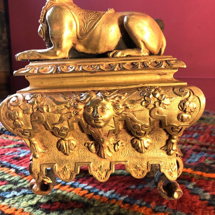 Pair Of Sphinx Andirons, Regency period